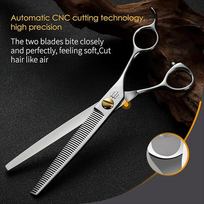 Dog Grooming Scissors: 7.0" Pet Shears Made Of Japanese VG10 Advanced Stainless Steel Professional Grooming Scissors for Dogs Cats and Other Pets
