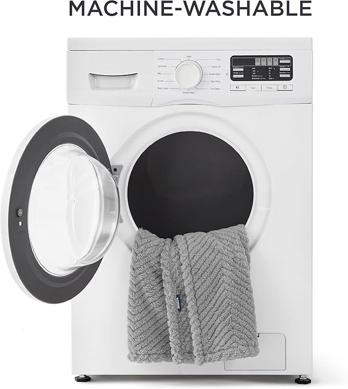 Bedsure Dog Blanket for Medium Dogs Washable - Soft Fluffy Puppy Blanket with Premium 300GSM Coral Fleece, Cozy Calming Cat Blankets for Indoor Cats, Fuzzy Pet Blanket for Kitten Doggy, Light Grey