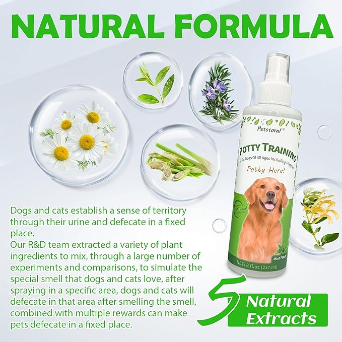 Dog Training Spray Set, No-Go and Potty Training Spray, 8 fl.oz