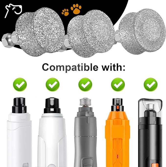 Dog Nail Grinder Replacement Head-Integrated Grinding Head for Casfuy and Most Brands, Highly Efficient, Safe and Durable (1pcs)
