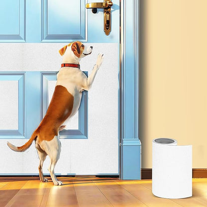 Pet Nail Self Adhesive Replacement Emery Paper, Eases Dog Nail Trimming Anxiety, Suitable for Doors and Walls(10in*13ft, White)