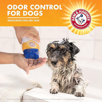 Arm & Hammer Deodorizing Dog Shampoo for Smelly Dogs & Puppies with Baking Soda, Moisturizing Dog Shampoo for Sensitive Skin - Dog Odor Shampoo - Kiwi Blossom Scent, 20 Fl Oz