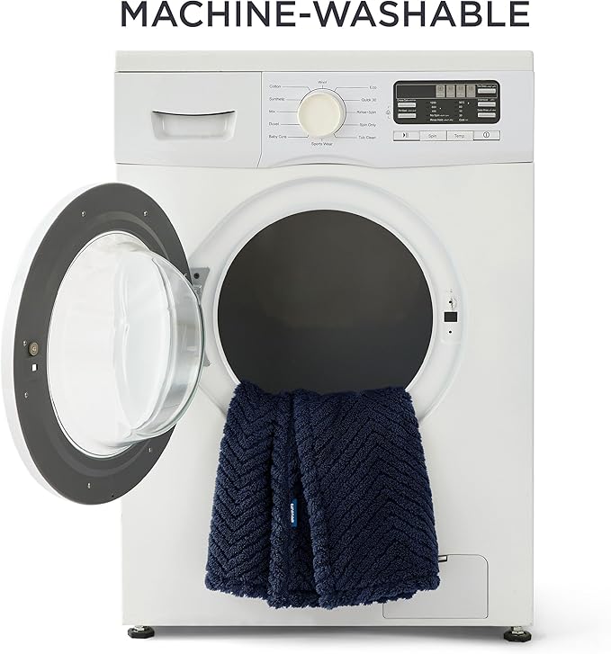 Bedsure 1 Pack 2 Dog Blankets for Small Dogs - 2pcs Washable Soft Fluffy Puppy Blanket with Premium 300GSM Coral Fleece, Cozy Cat Blankets for Indoor Cats, Fuzzy Pet Blanket for Kitten Doggy, Navy