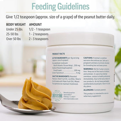 Dog Peanut Butter - Dog Breath Freshener - Anti Plaque, Tartar, & Bad Breath - Dog Dental Treats for Better Oral Care and Gum Health - Dental (8.46oz)