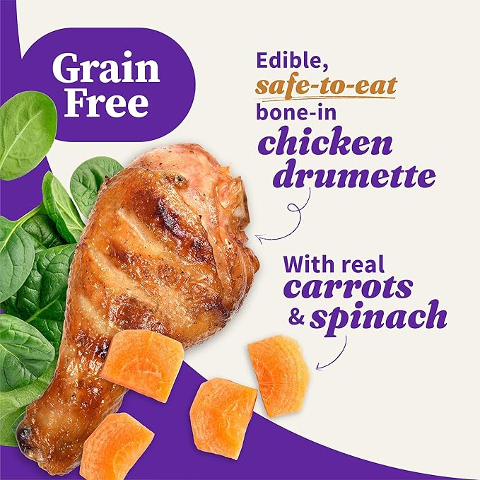 Halo Elevate Wet Dog Food, Grain Free, Homestyle Bone-in Chicken Stew with Carrots & Spinach, 12.7oz (Pack of 6)