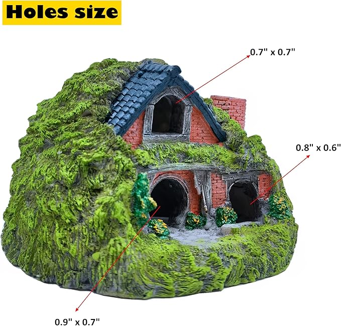 M2cbridge Antique Roman Column Ruins European Castle Aquarium Decorations Fish Tank Hideout Rocks (Fairy Garden)