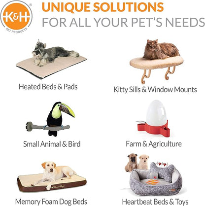 K&H Pet Products Thermo-Perch Heated Bird Perch Gray Small 1 X 10.5 Inches