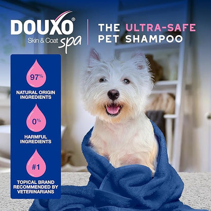 DOUXO® Skin & Coat SPA - Ultra-Safe Dog Shampoo for Itchy Skin, 16 fl oz, Cleans and Soothes The Skin, Enhances The Coat, Leaves The Coat Soft and Radiant, Skin-Friendly Formula