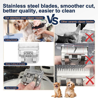 5FC Clipper Blades Pet Grooming Clipper Replacement Blades Detachable Blade Compatible with andis/wahl/Oster Dog Clippers