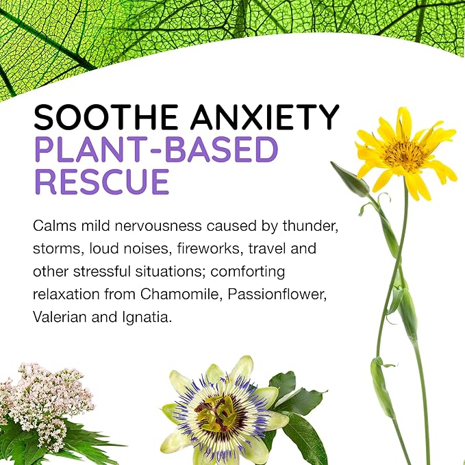 T-Relief Pet Calming Drops Natural Comfort Remedy & Nervousness Relief with Chamomile + 9 Homeopathic Stress Relieving Active Ingredients - Relaxing Herbal Blend for Dog & Cat - 1.69 oz