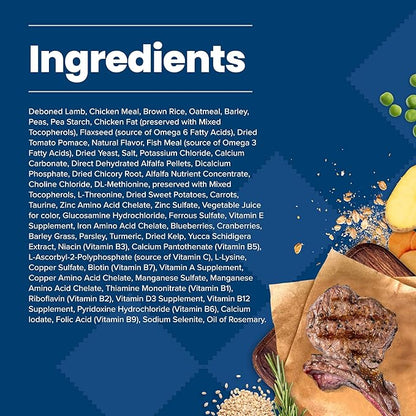 Blue Buffalo Life Protection Formula Adult Dry Dog Food, Helps Build and Maintain Strong Muscles, Made with Natural Ingredients, Lamb & Brown Rice Recipe, 5-lb. Bag