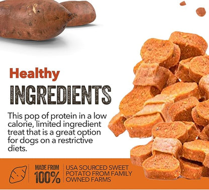 Gaines Family Farmstead Sweet Potato Chicken Wrapped Dog Bones, All Natural, Grain Free, Dog Treats for All Ages & Breeds, Great for Training and Rewards, Made in USA, 8 Ounce Bag