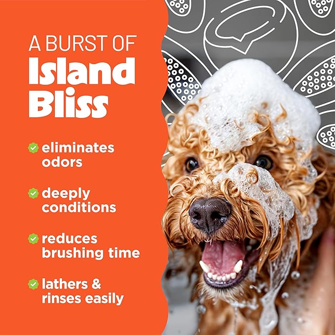 TropiClean 2-in-1 Dog Shampoo and Conditioner, Moisturizing Dog Detangler, Puppy Safe, Made in the USA, Papaya Scent, Cat & Kitten Safe, 20oz.