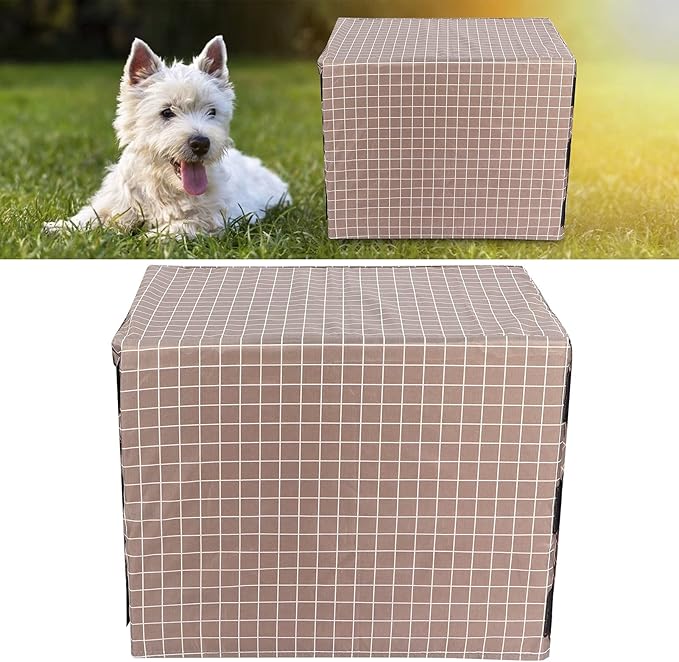 Dog Kennel Cover Oxford Pet Cage Cover Oxford Cat Crate Cover Seasons Universal Rain Dust and Sun Protection Pet Supplies for Dog Cat