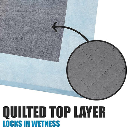 BV Charcoal Puppy Pads 100 Count 22"x22" - Leak-Proof Pee Pads for Dogs with 6-Layer Absorbent Design & Built-in Attractant - Dog Pad with Charcoal for Odor Control, Perfect for Puppies & Senior Dogs