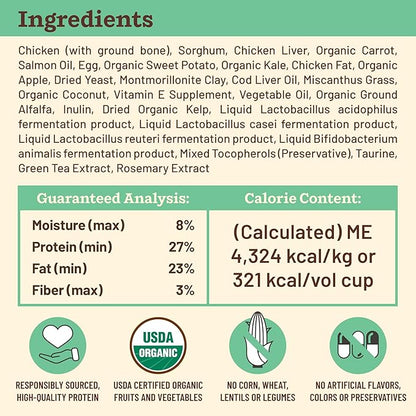 Primal Kibble in The Raw, Freeze Dried Dog Food, Chicken, Scoop & Serve, Made with Raw Protein, Whole Ingredient Nutrition, Crafted in The USA, Dry Dog Food 9 lb Bag