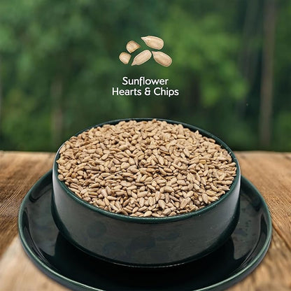 Morning Song Sunflower Hearts & Chips Wild Bird Seed  10 lb. Premium No Mess, Shell-Free Bird Food for Outside Feeders