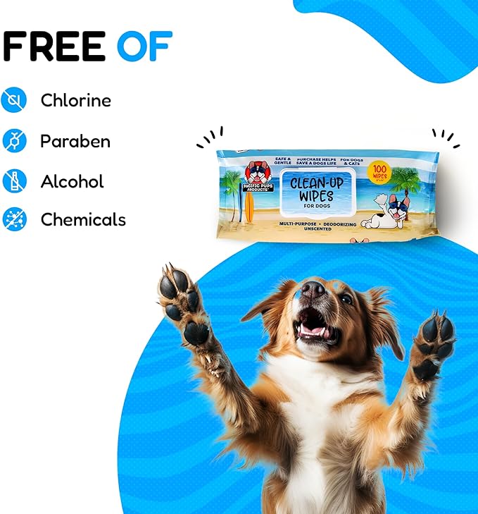 Dog Wrinkle Wipes English Bulldog - 200 count - Gentle, Plant Based, Unscented Bulldog Face Wipes - Frenchie Wrinkle Wipes - Dog Wipes for Paws and Butt, Dog Wipes Cleaning Deodorizing