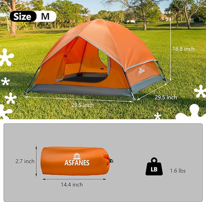 Outdoor Waterproof Pet Camping Tent, Cave Bed for Indoor Cats and Small Dogs, Portable Cat House Dog House, 29.5x29.5x18.9'', Orange, M.