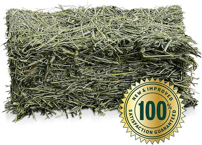 Eaton Pet and Pasture Naturally Grown, Premium, 1st Cut Blend, Western Timothy Hay Orchard Blend, Small Animal Food, Sustainable, Eco-Friendly, Farmer-Owned, 6LB-Box.