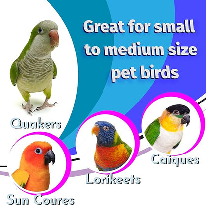 1116 Natural Sola Stick Stack - Handcrafted Hanging Bird cage Toy, Natural sola Wood Sticks, Natural Wooden Sticks, Parts can Turn Around Center, Chewing Fun for Small and Medium Size pet Birds