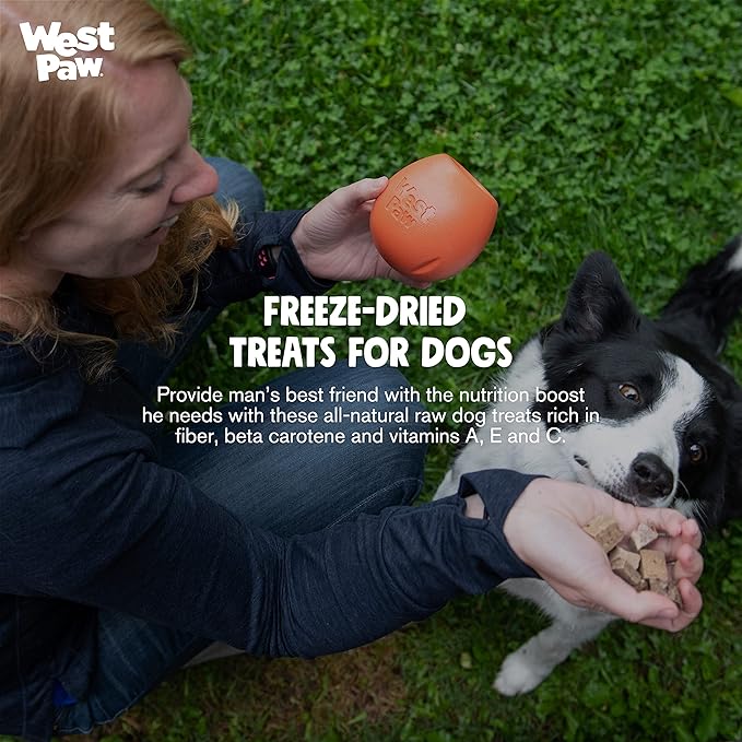 WEST PAW All-Natural Raw Freeze-Dried Dog Treats  Farm-Fresh Duck Training Treats for Dogs with Fiber, Beta Carotene, Vitamins A, E, C  Wholesome Canine Treat for Puppies, Senior Dogs  2.5 Oz.