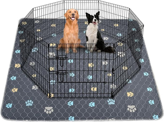 Aitmexcn Washable Puppy Dog Pee Pad, 2PCS 100% Waterproof Whelping Training Mat for Puppy/Senior Dog, Fast Drying Reusable Puppy Pads for Indoor, Outdoor and Car Travel- 36'' x 41''