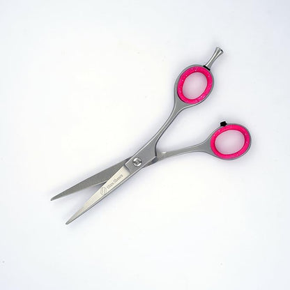 5.5" Professional Pet Grooming Scissors One Blade Micro Serrated Dark Satin Finish