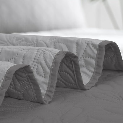 Easy-Going Waterproof Dog Bed Cover Reversible Leak Proof Pet Blanket Replacement Mat for Furniture Washable Couch Cover Sofa Cover for Dogs Cat(82x86 Inch, Gray/Light Gray)