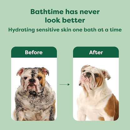 Earth Rated 3-in-1 Soothing Dog Shampoo and Conditioner, Deodorizing Oatmeal Shampoos for Dogs and Puppies, Great for Smelly Pets, White Tea and Basil Scent, 16 oz