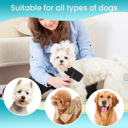 Fenice Peak Slicker Brush for Dogs Black Wooden Dog Brush Pet Comb for Poodles Goldendoodles Easy to Remove Tangles Dirt and Loose Hair Professional Dog Grooming Brush