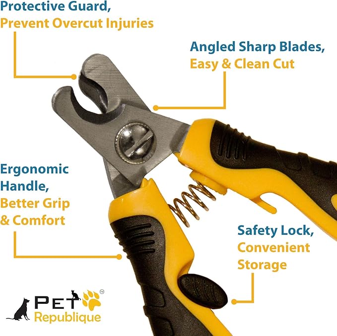Pet Republique Dog Nail Grinder and Nail Clippers Series Size Option Dogs: Small, Medium, Large Dogs  Dog Claw Trimmer Kit (Clippers Only, Medium)
