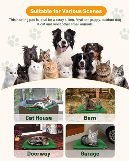 Pet Heating Pad with APP Temperature Adjustment Dog Heating Pad Anti-bite Puppy Heating Pad with Timer Cat Heating Pad Indoor Waterproof Pet Warming Pad Electric Heated Bed Mat Dog