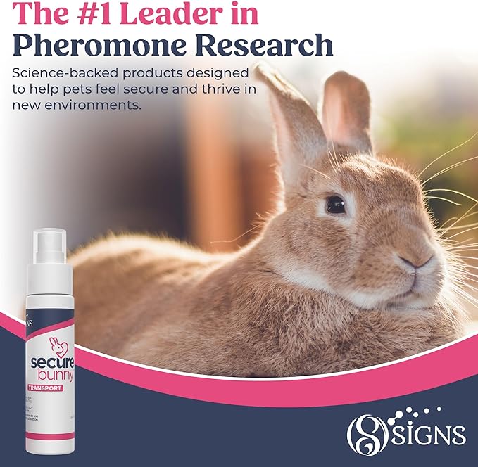 SecureBunny Transport, Water Based Calming Travel Spray, Naturally Supports Calm and Wellbeing, Naturally Relieving Anxiety and Stress