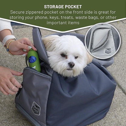 TIMBER RIDGE Dog Sling Dog Carrier with Adjustable Strap & Zipper Pocket Dog Slings for Small Dogs with Removable Pet Pad, Puppy Carrier Sling Bag Carrier for Dogs Cats,(Grey,20lb)