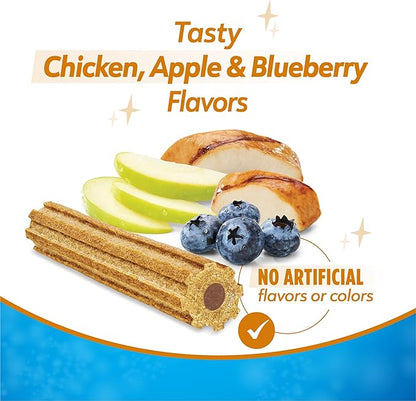 Purina Dentalife Plus Immune Support Chicken, Apple and Blueberry Flavor Large Dog Dental Chews, MP - 19 ct. Pouch