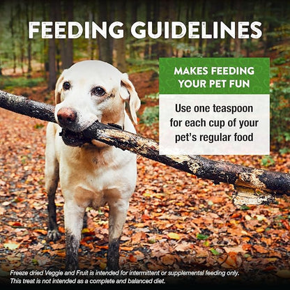 Northwest Naturals Freeze-Dried Veggie & Fruit Functional Topper - for Dogs & Cats - Healthy, Limited Ingredients, Human Grade Pet Food, All Natural - 5 Oz (Pack of 1)