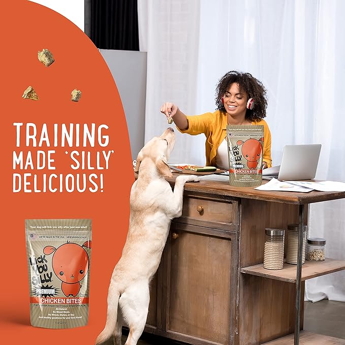 Grain-Free, All-Natural Freeze-Dried Chicken Liver Dog Treats - Made in The USA with Vital Essential Ingredients for Dogs, Including Puppy Training - 8 Ounce Treat Pouch