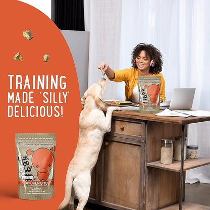 Grain-Free, All-Natural Freeze-Dried Chicken Liver Dog Treats - Made in The USA with Vital Essential Ingredients for Dogs, Including Puppy Training - 8 Ounce Treat Pouch