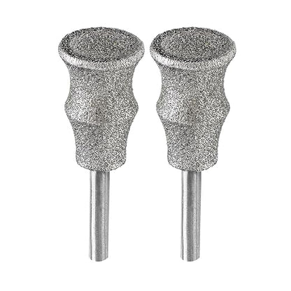 Diamond Rotary Pet Nail Grinder Replacement Heads Dog Nail Grinder Bit-BGTEC 2PCS 1/8" Diamond Replaceable Tip for Pet Claw Grooming(B)