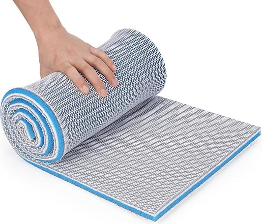 Aquarium Filter Media Sponge Pad, Multi-Layer Foam Filter Floss for Fish Tank Filters Accessories (47.24"x11.81"x0.6")