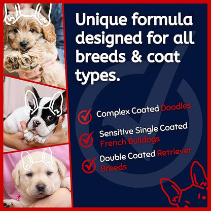 Puppy + Kitten Tearless and Gentle Hypoallergenic 2 in 1 Shampoo + Conditioner - Itchy Pet Approved Line - Fruity Scent