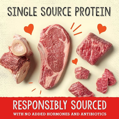 Stella & Chewy's Freeze Dried Raw Grass-Fed Beef Meal Mixers  SuperBlends Dog Food Topper  Grain Free, Protein Rich Recipe  16 oz Bag