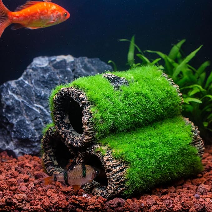 Fish Tank Decorations Aquarium Décor Resin Artificial Tree Trunk Root (C)