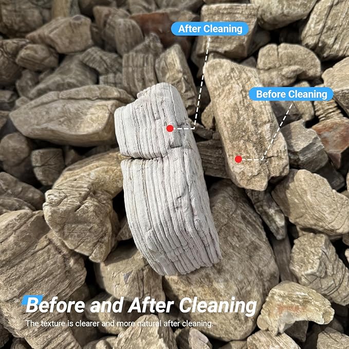 Aquarium Stone Rock 20LB Fish Tank Stone 2-8inch for Aquarium Landscaping, Terrariums, Vivarium Enclosures, Miniature and Fairy Gardens-7-8Pcs