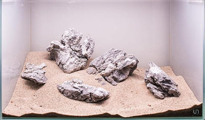 SubstrateSource Natural Stone for Aquarium, Terrarium, Paludarium, Reptile Enclosures - Set of Decorative Rocks for Landcapes, Aquascaping, Fish Tank Decor (Boutique Seiryu Stone, 20 Pounds, 3-8")