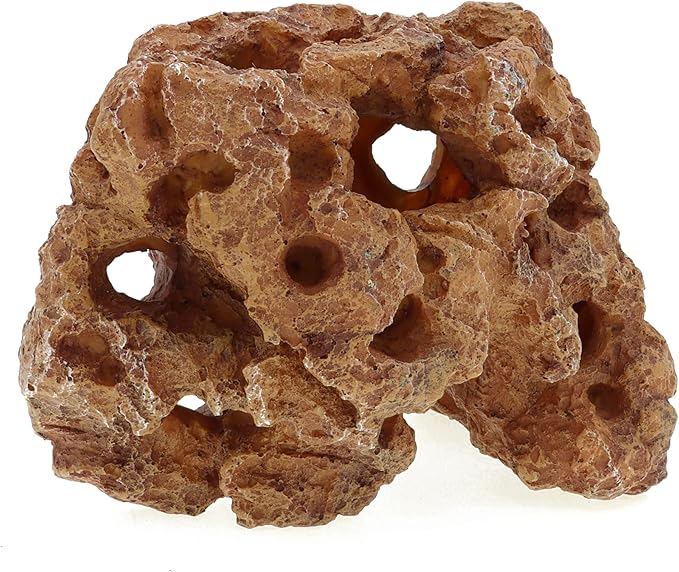 ALEGI Large Aquarium Decorations Hideouts, Resin Aquarium Rock Mountain Hideaway Caves,Artificial Sea Coral Fish Tank Decoration