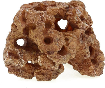 ALEGI Large Aquarium Decorations Hideouts, Resin Aquarium Rock Mountain Hideaway Caves,Artificial Sea Coral Fish Tank Decoration