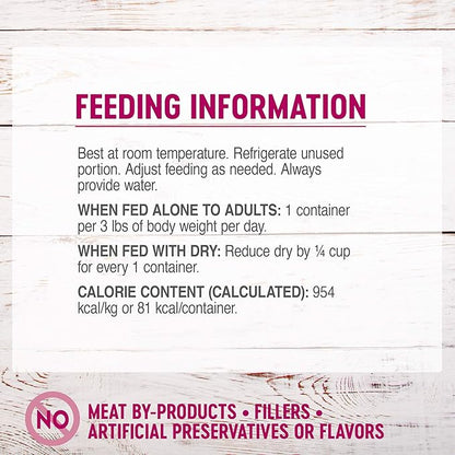 Wellness Petite Entrees Mini Fillets Grain Free Natural Wet Small Breed Dog Food, Roasted Beef, Carrots & Red Peppers, 3-Ounce Cup (Pack of 24)