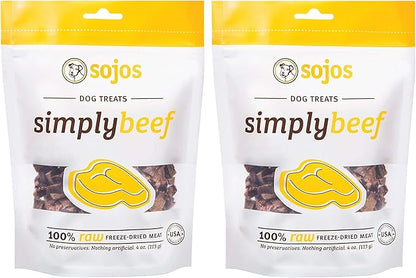 Sojos Sojos Simply Beef Dog Treats, Pack of 2